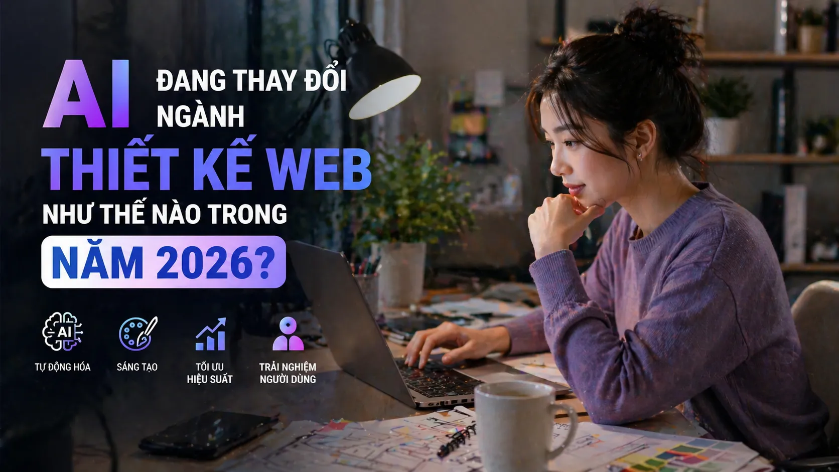 AI đang thay đổi ngành thiết kế web như thế nào trong năm 2026?