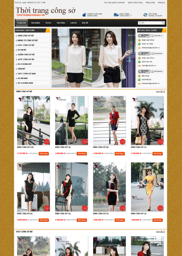 Thiết kế web thời trang – FS23