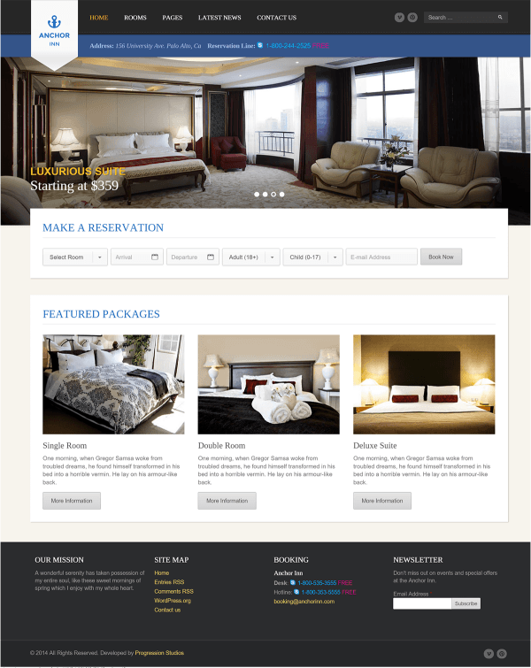 Thiết kế web khách sạn – KS21