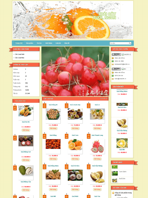 Thiết kế web shop hoa – FO01