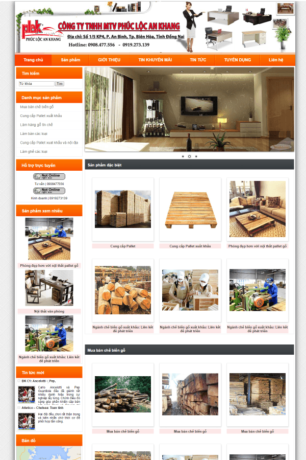 Web Nội thất 02- Web trọn gói giá rẻ