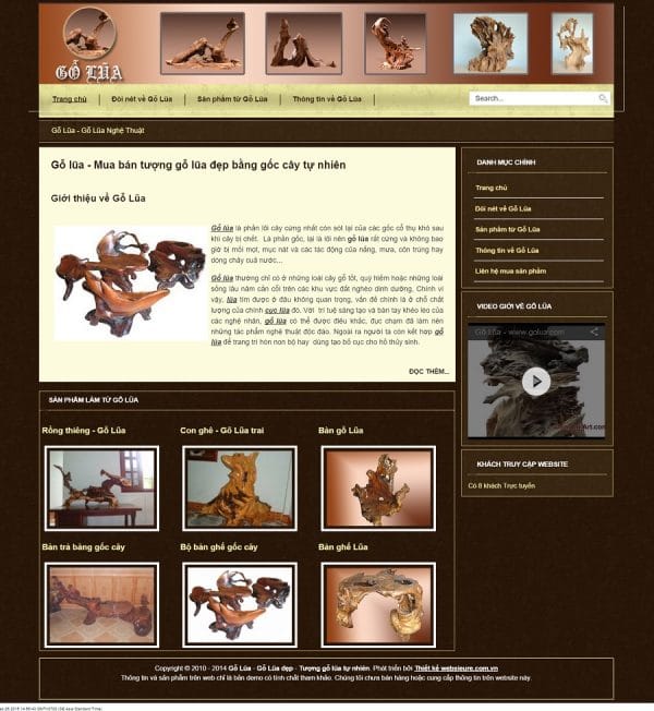 Thiết kế web nội thất – NT15