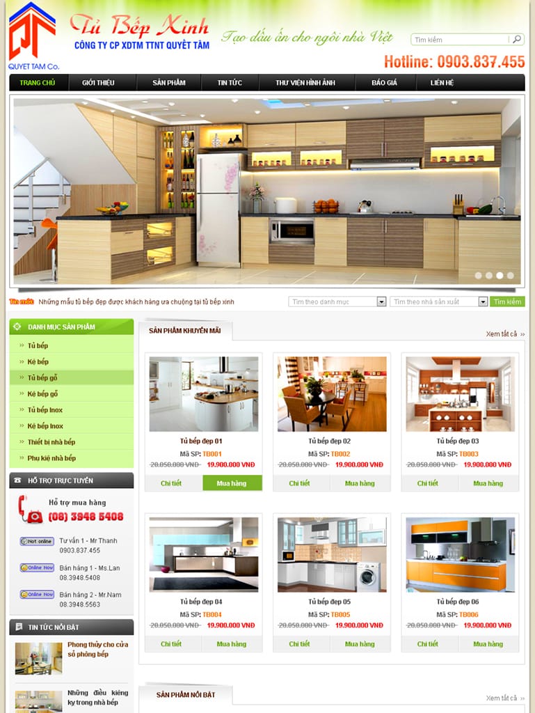 Thiết kế web nội thất - NT20