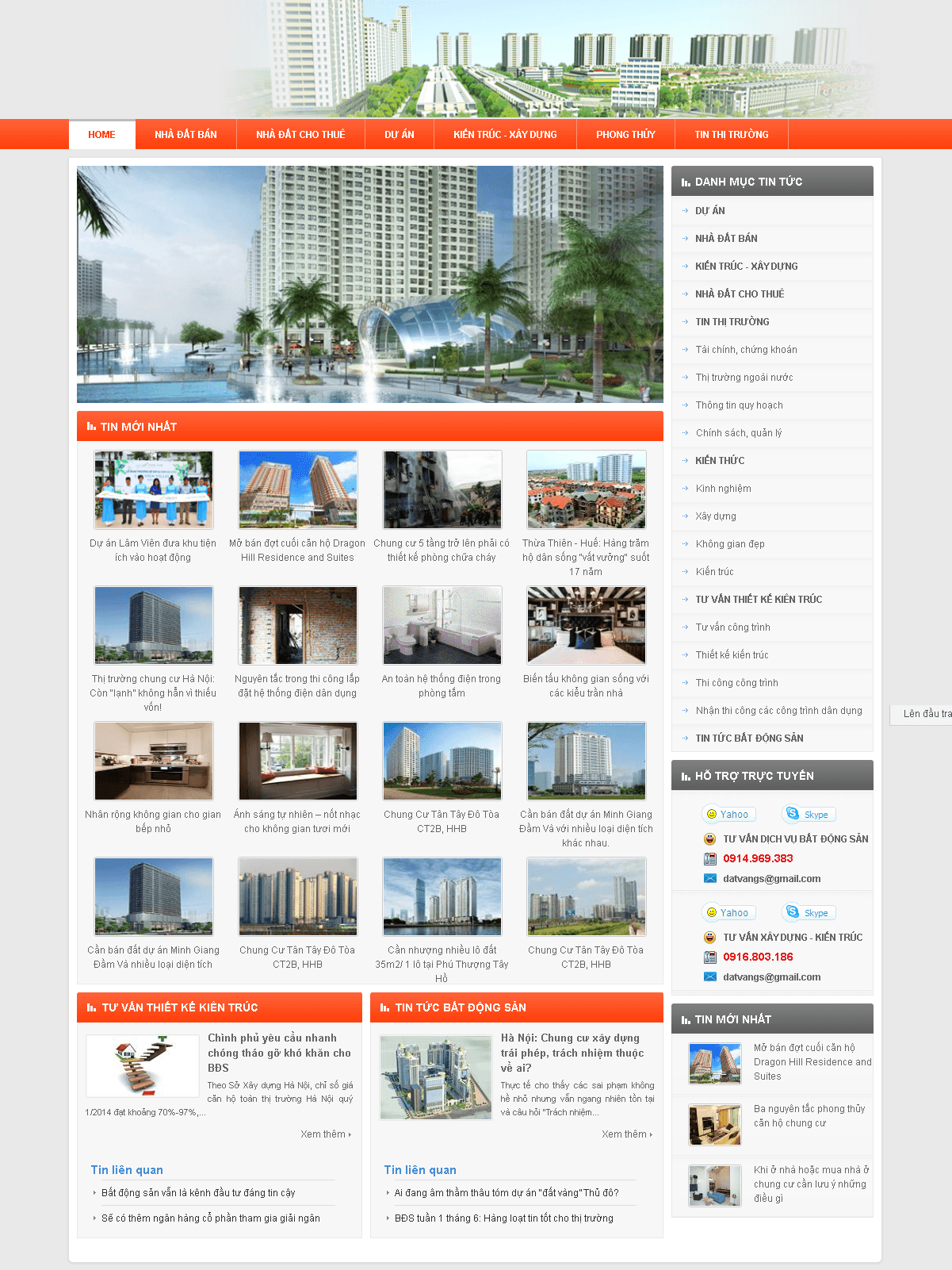 Thiết kế web bất động sản – BDS11